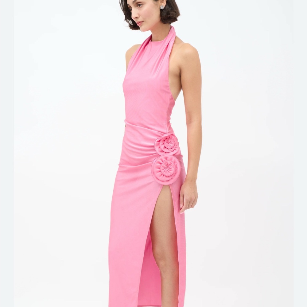 Magda Butrym One Shoulder Pink Dress